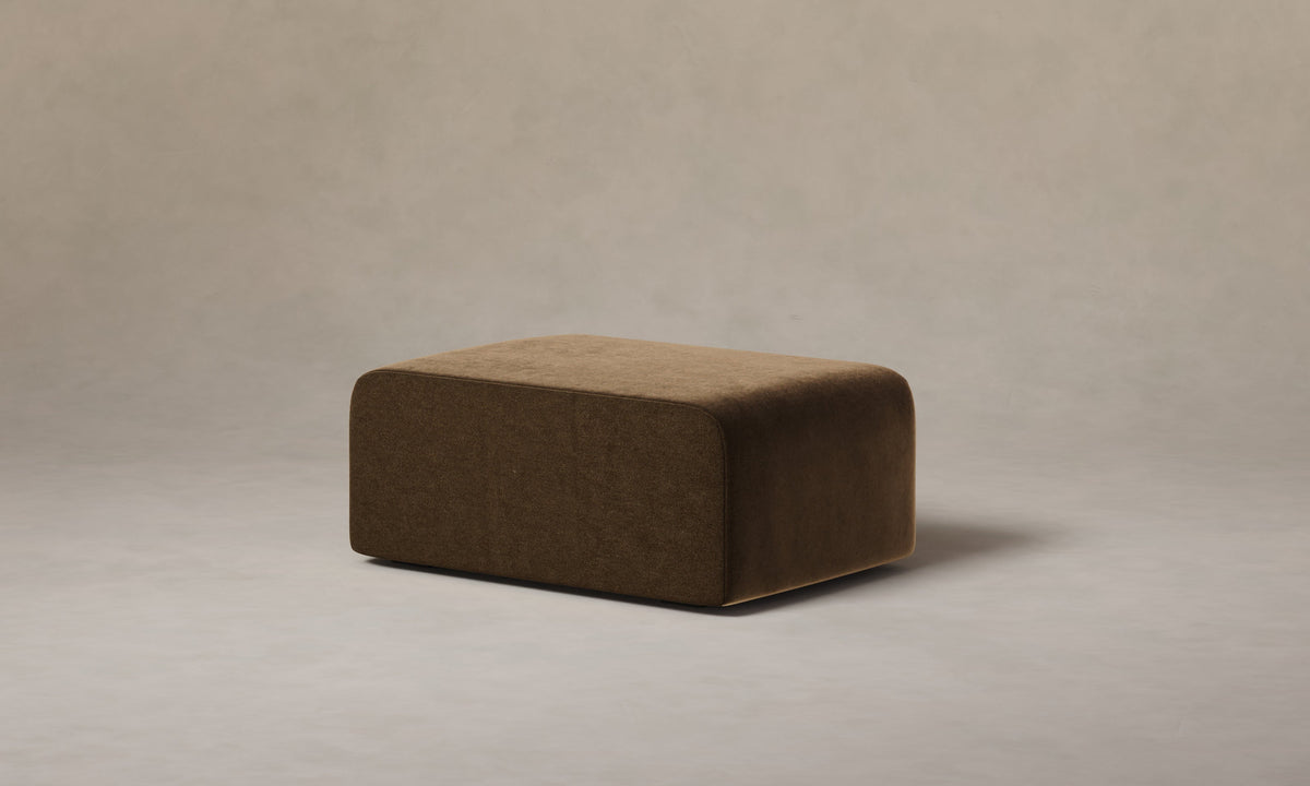 The Marcello Ottoman - Performance Velvet Bark