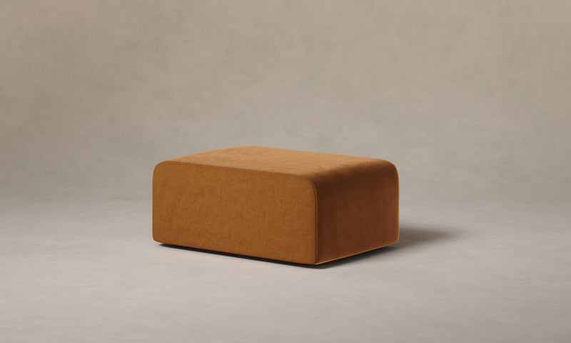 The Marcello Ottoman - Performance Velvet Cider