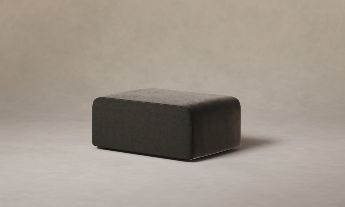 The Marcello Ottoman - Performance Velvet Slate