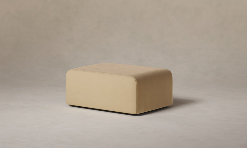 The Marcello Ottoman - Performance Velvet Taupe