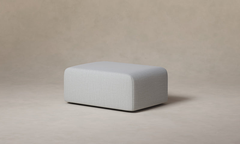 The Marcello Ottoman - Performance Woven Chenille Rain