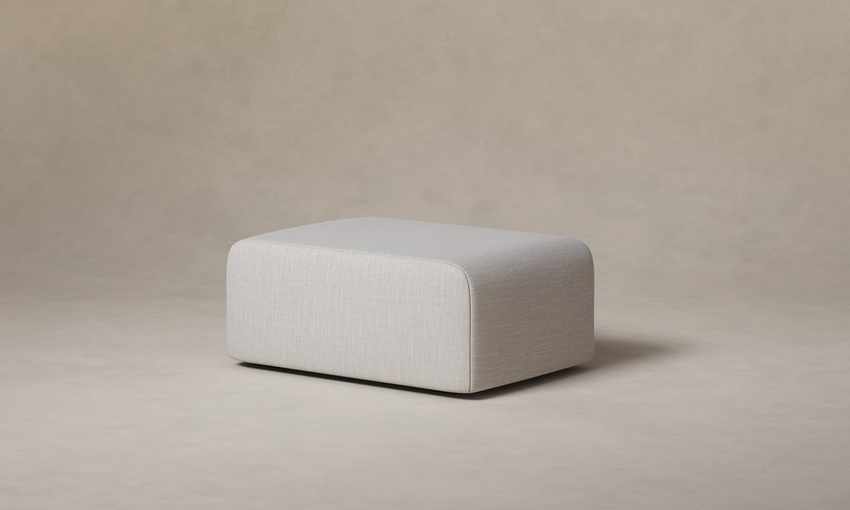 The Marcello Ottoman - Performance Woven Chenille Steel