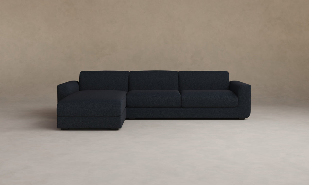 The Marcello Sectional - Italian Brushed Wool Harbor