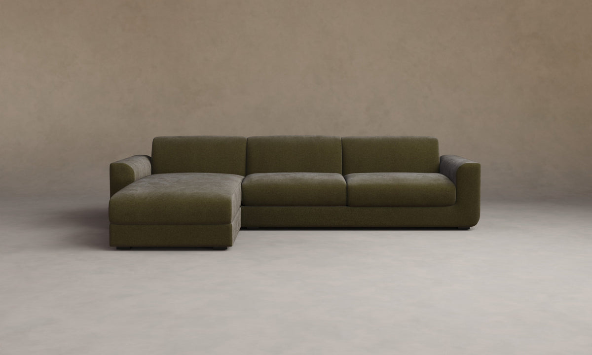 The Marcello Sectional - Mohair Moss