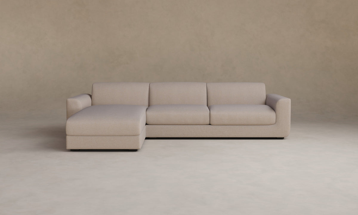 The Marcello Sectional - Performance Linen Weave Beige