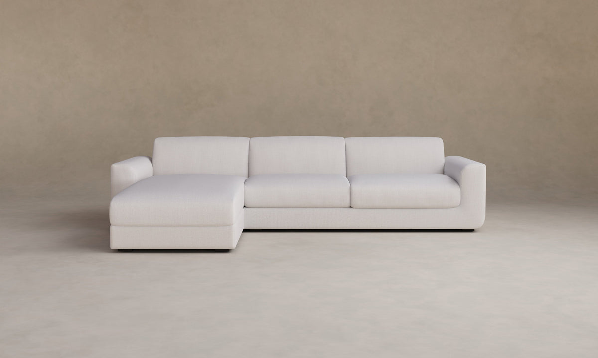 The Marcello Sectional - Performance Textural Weave Wisp
