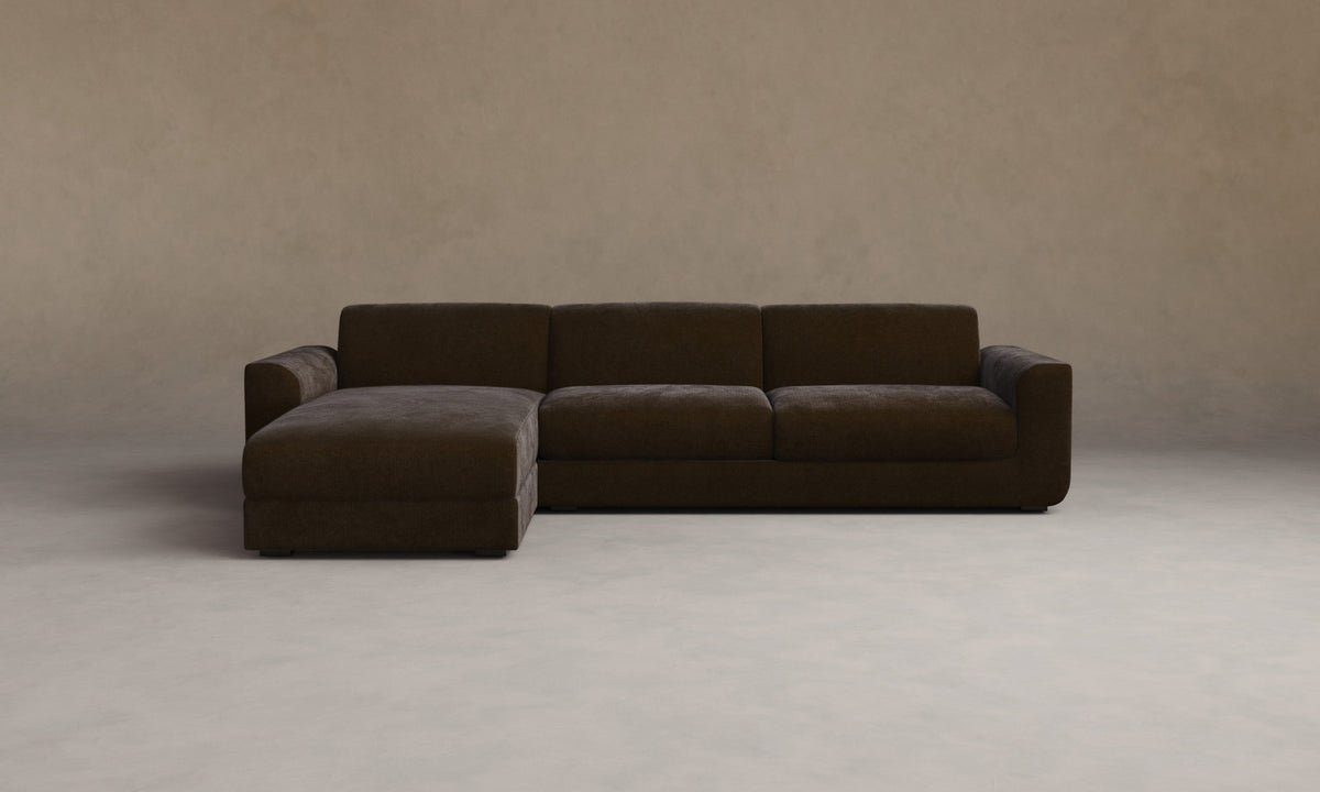 The Marcello Sectional - Performance Velvet Bark
