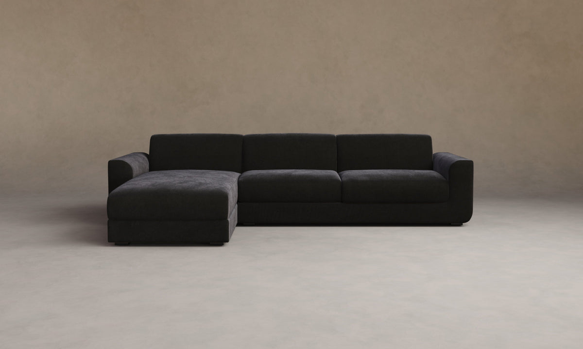The Marcello Sectional - Performance Velvet Slate