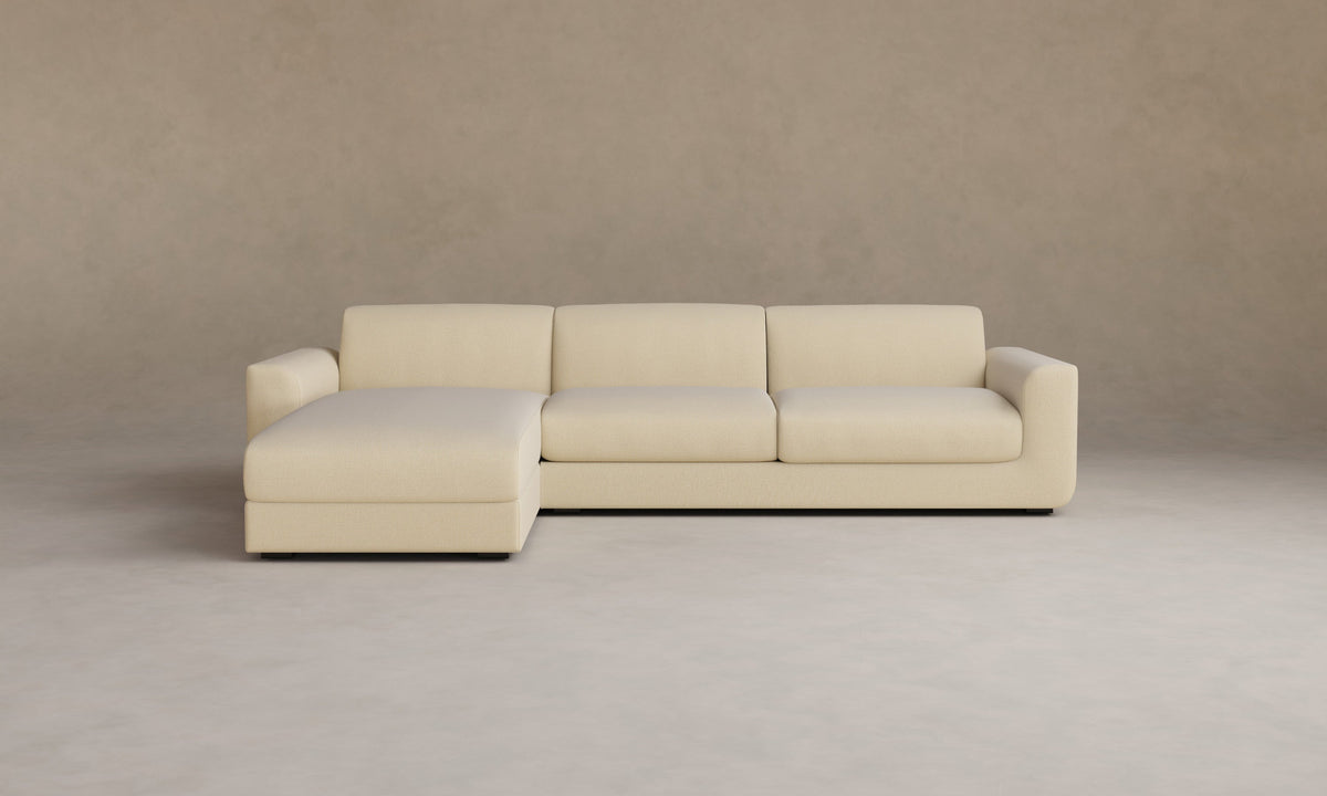 The Marcello Sectional - Performance Woven Chenille Desert