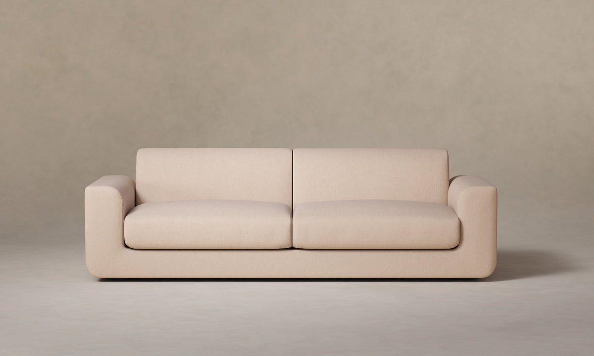 The Marcello Sofa - Marled Alpaca Velvet Rosette