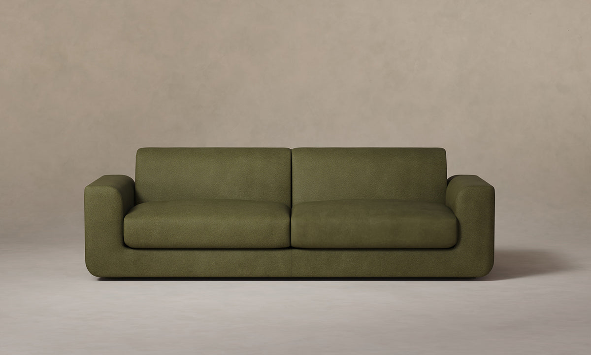 The Marcello Sofa - Nubuck Leather Artichoke