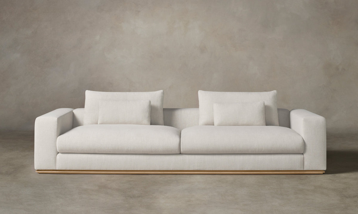 The Nicola Sofa - Heritage Belgian Linen Egret