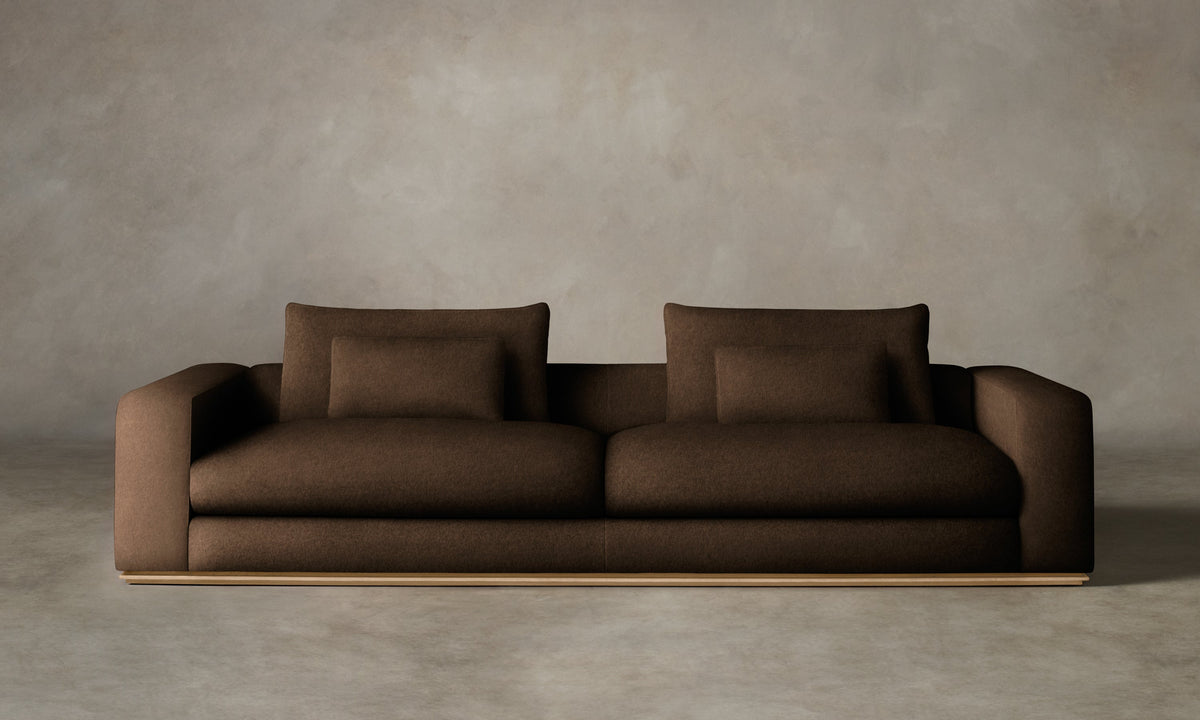 The Nicola Sofa - Performance Velvet Bark