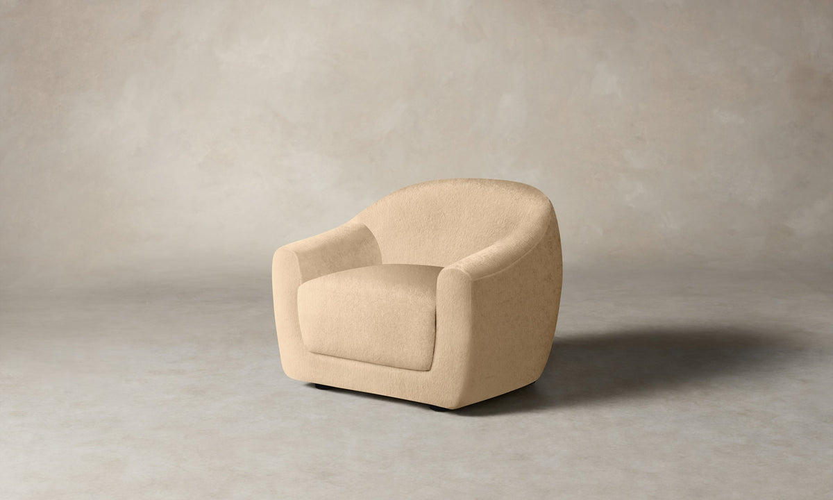 The Oliver Chair - Deep Pile Mohair Doe