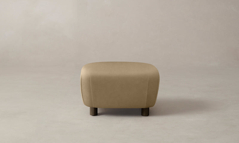 The Perry Ottoman - Costa Leather Portobello