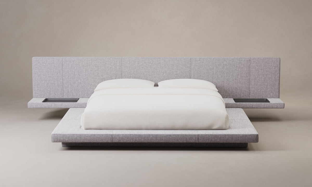 The Petra Bed - Heritage Belgian Linen Agate