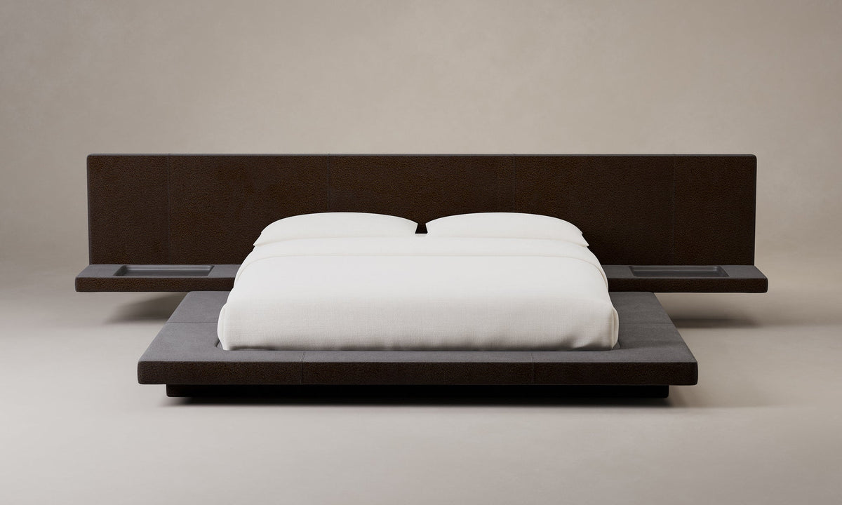 The Petra Bed - Mohair Chocolate