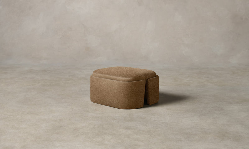 The Separa Ottoman - Heritage Belgian Linen Chai