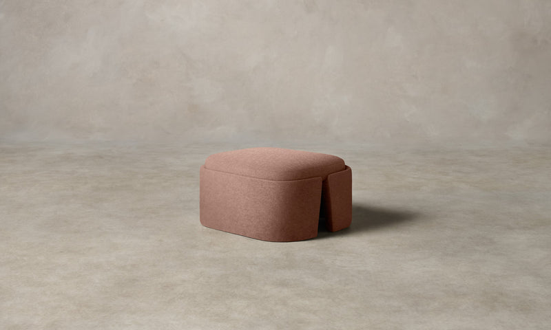 The Separa Ottoman - Mohair Peony
