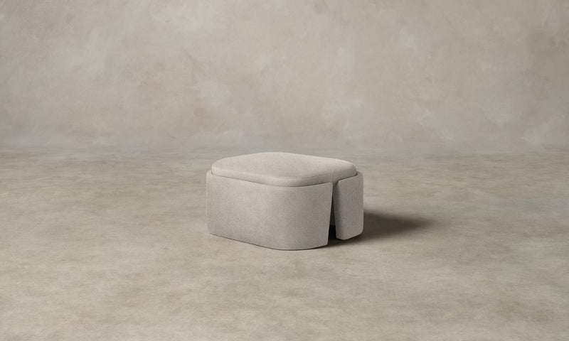 The Separa Ottoman - Performance Linen Weave Cloud