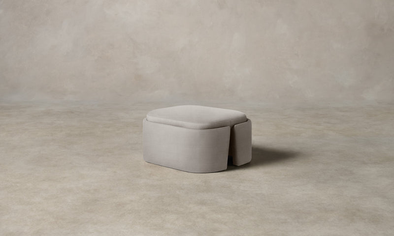 The Separa Ottoman - Performance Textural Weave Breeze