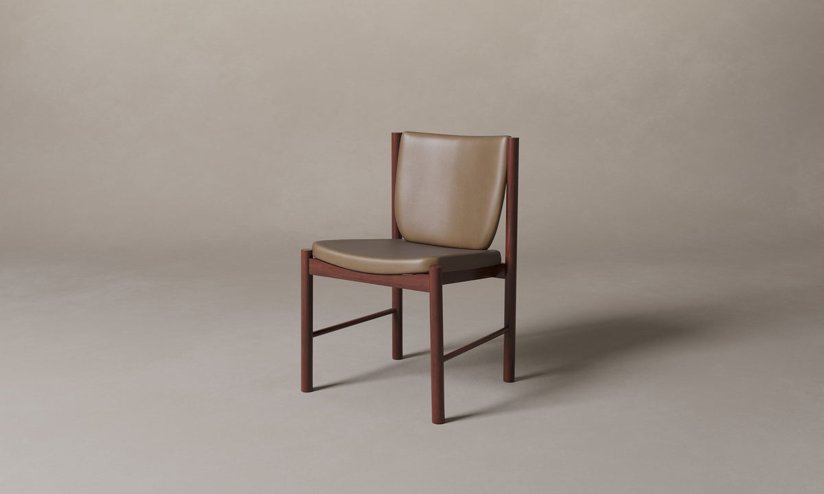 The Sol Dining Chair - Costa Leather Nutmeg