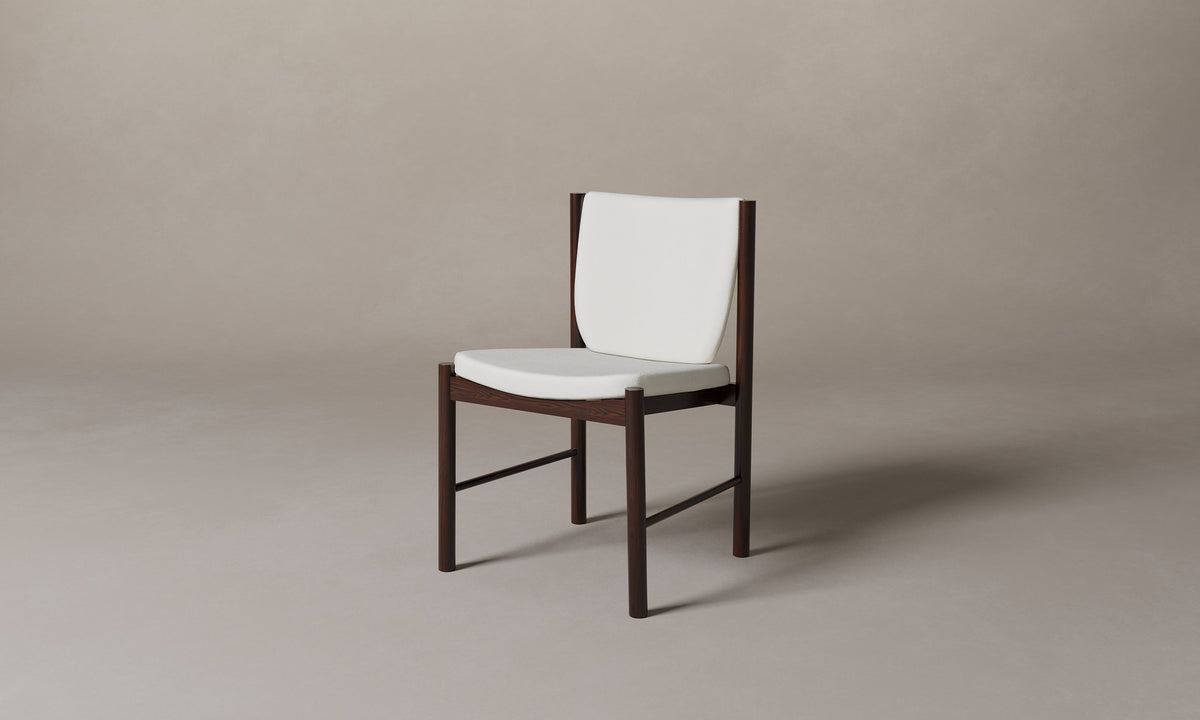 The Sol Dining Chair - Italian Brushed Wool Vanilla