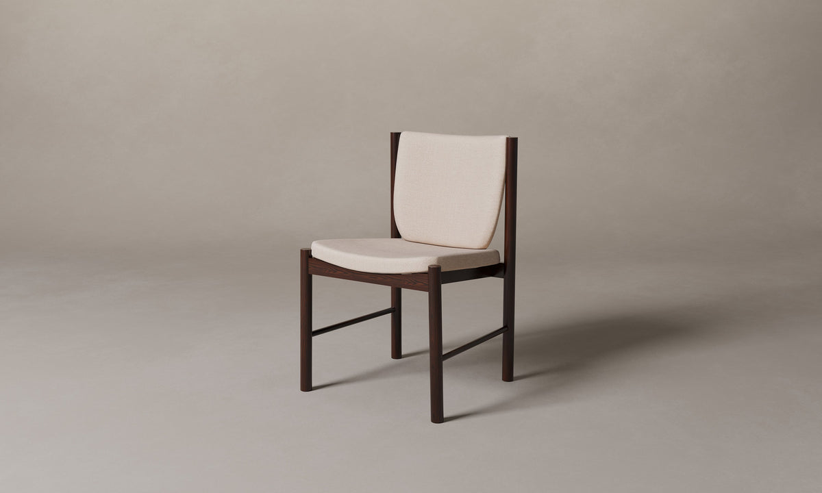The Sol Dining Chair - Marled Alpaca Velvet Rosette