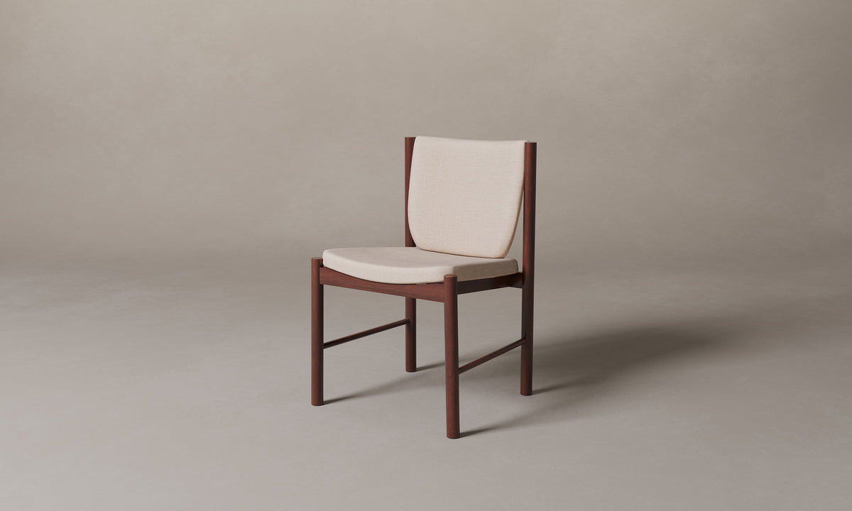 The Sol Dining Chair - Marled Alpaca Velvet Rosette