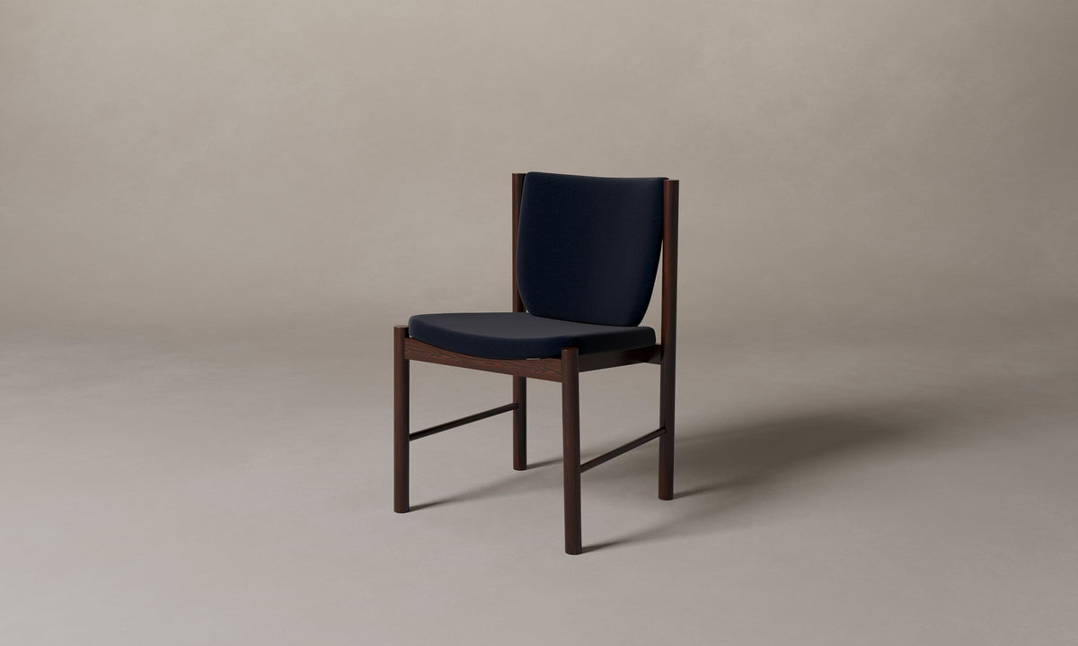 The Sol Dining Chair - Mohair Admiral