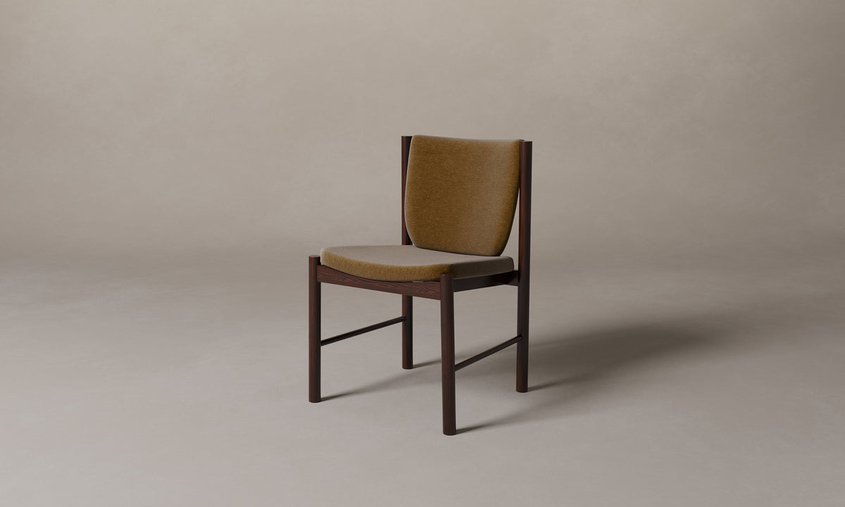 The Sol Dining Chair - Mohair Brown Sugar