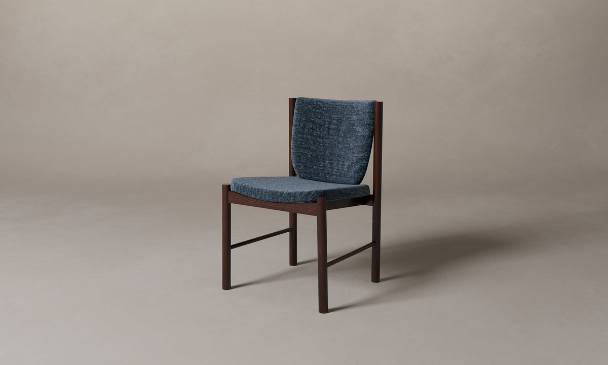 The Sol Dining Chair - Performance Tweed Denim