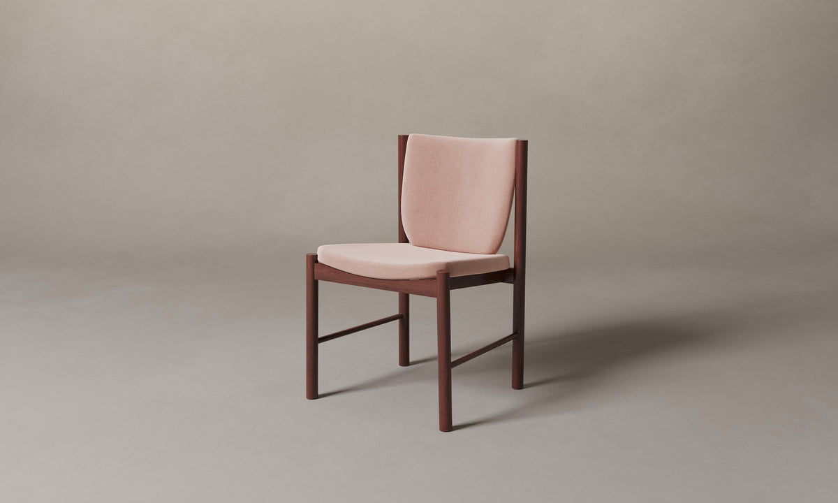 The Sol Dining Chair - Performance Velvet Blossom