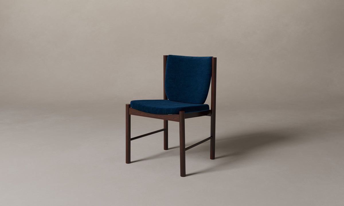 The Sol Dining Chair - Performance Velvet Sapphire