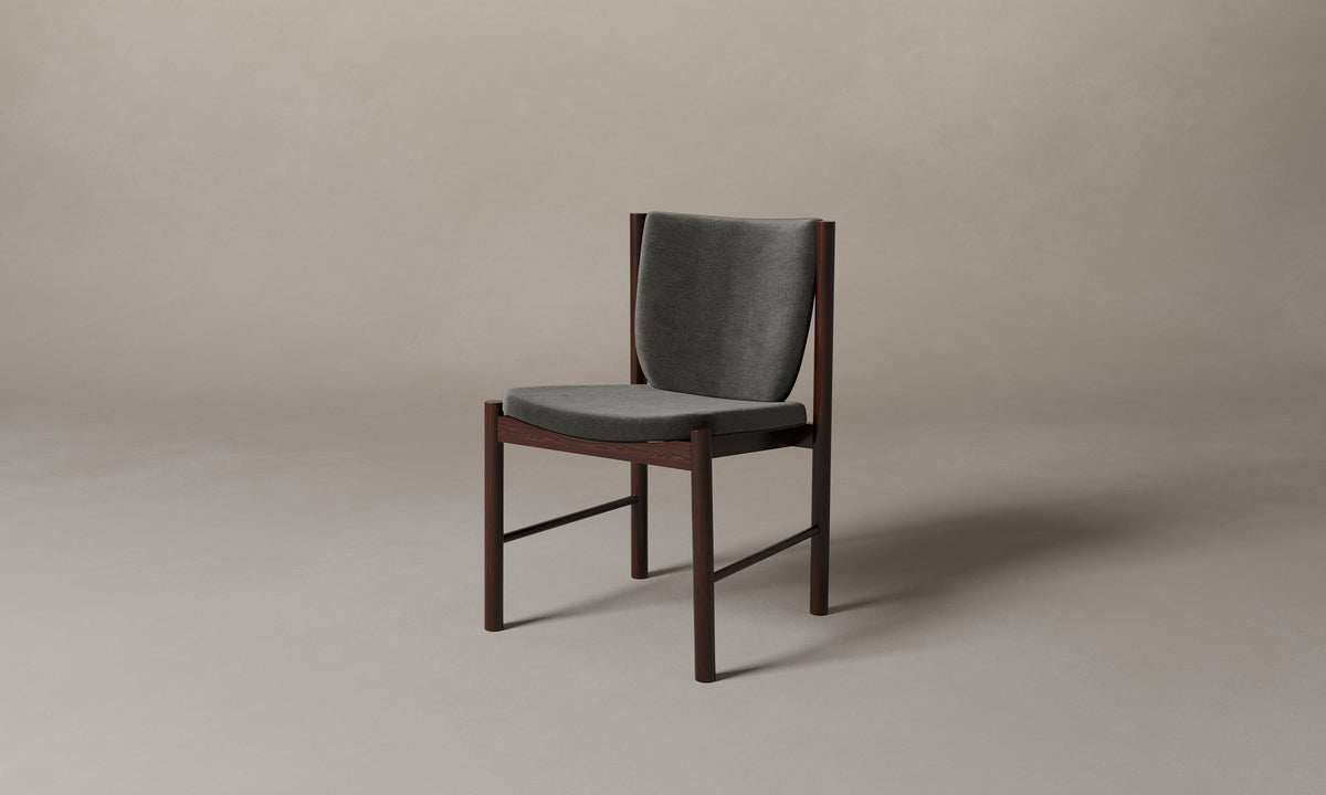 The Sol Dining Chair - Performance Velvet Slate