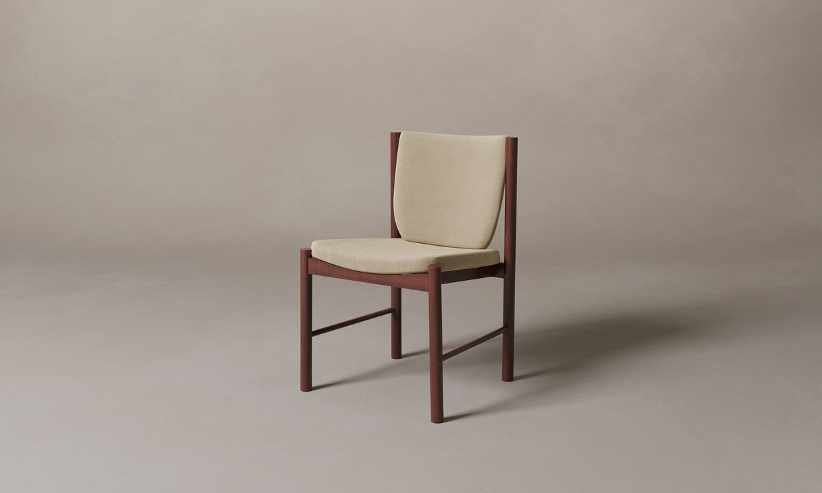 The Sol Dining Chair - Performance Velvet Taupe