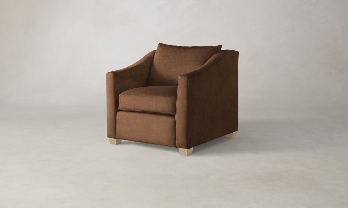 The Sullivan Chair - Marled Alpaca Velvet Whiskey