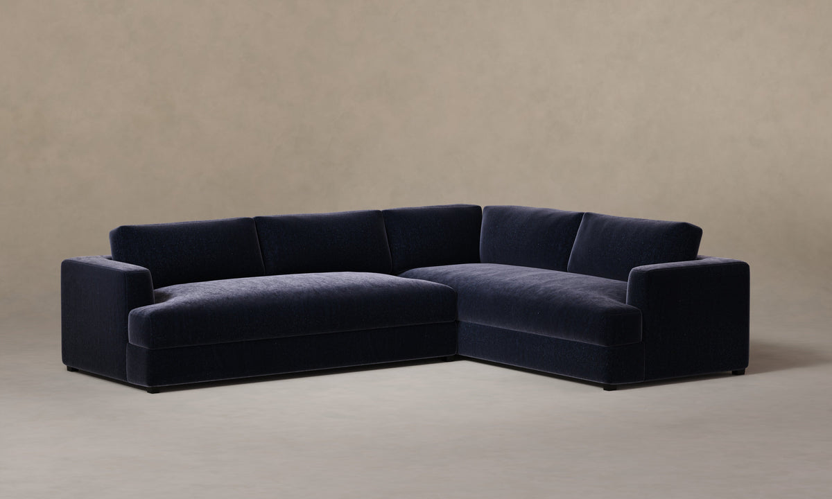 The Varick Sectional - Mohair Admiral