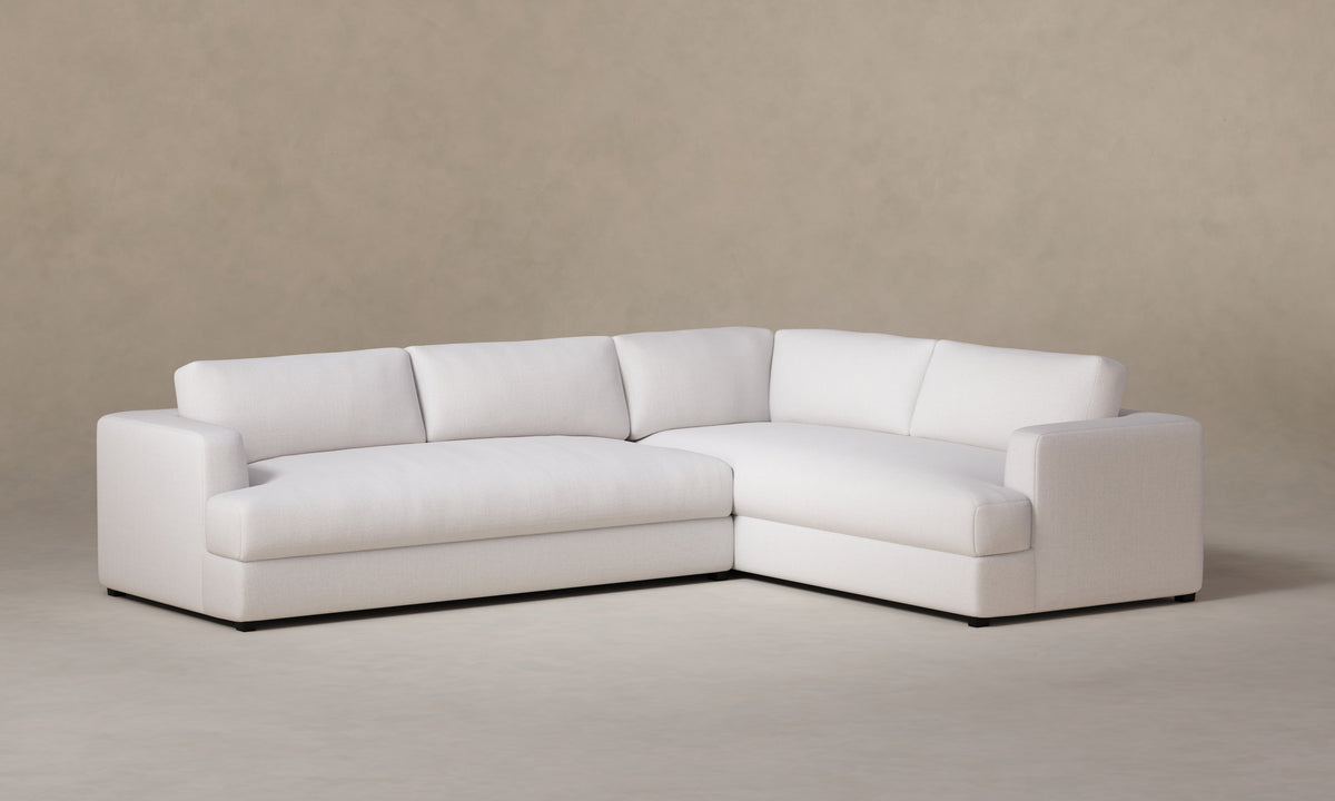 The Varick Sectional - Performance Textural Weave Wisp