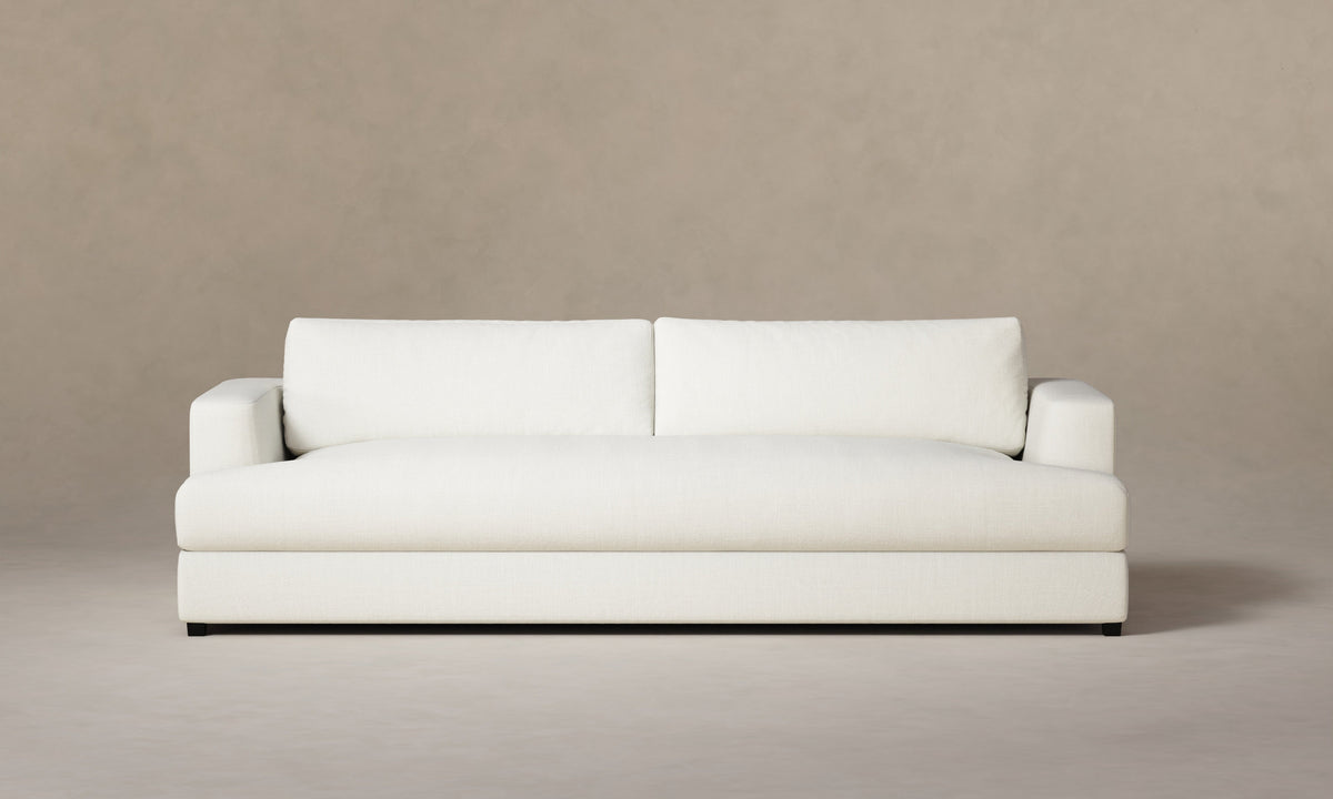 The Varick Sofa - Performance Linen Weave Pure White