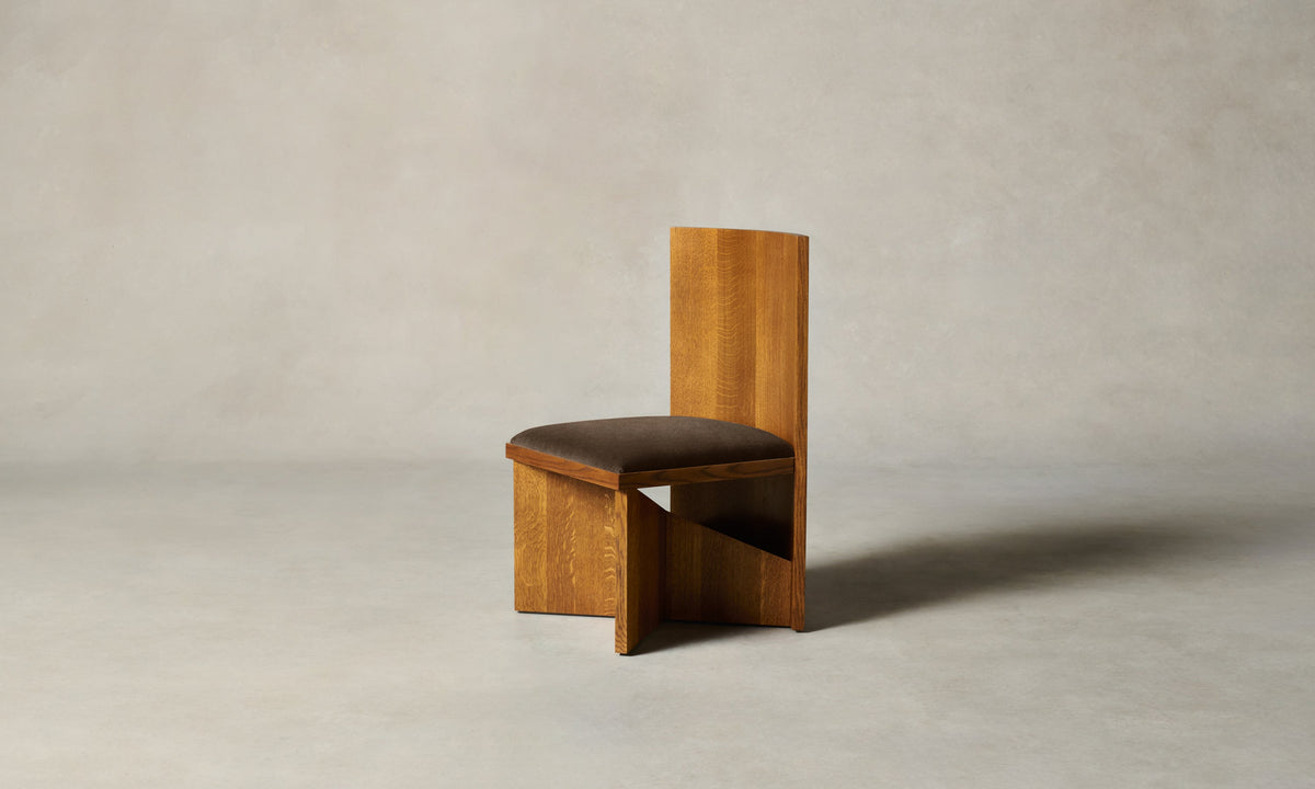 The Venice Chair - Performance Velvet Bark