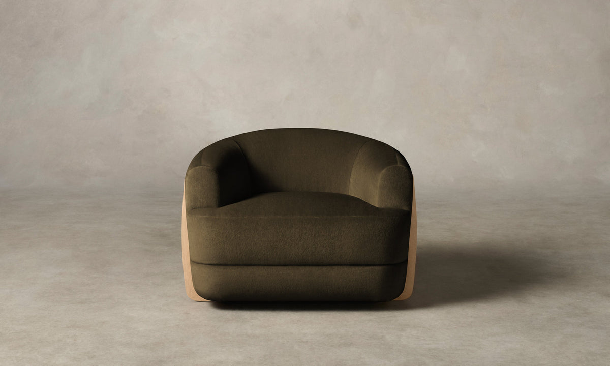 The Vera Chair - Marled Alpaca Velvet Marsh