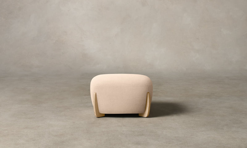 The Vera Ottoman - Marled Alpaca Velvet Rosette