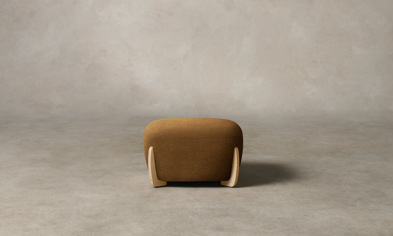 The Vera Ottoman - Mohair Brown Sugar
