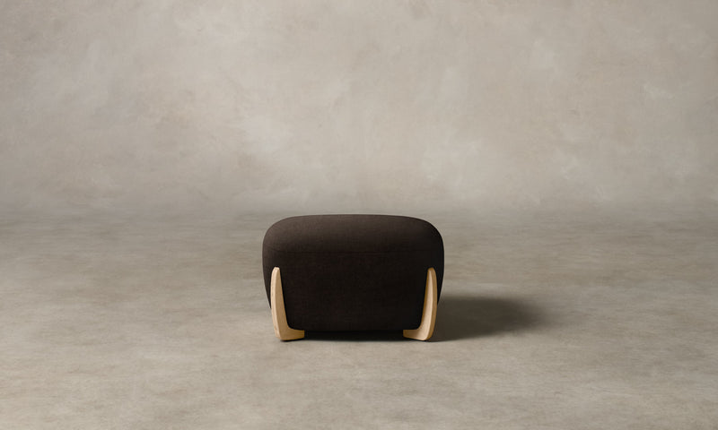 The Vera Ottoman - Mohair Chocolate