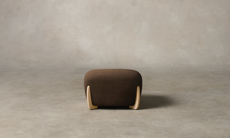 The Vera Ottoman - Performance Velvet Bark