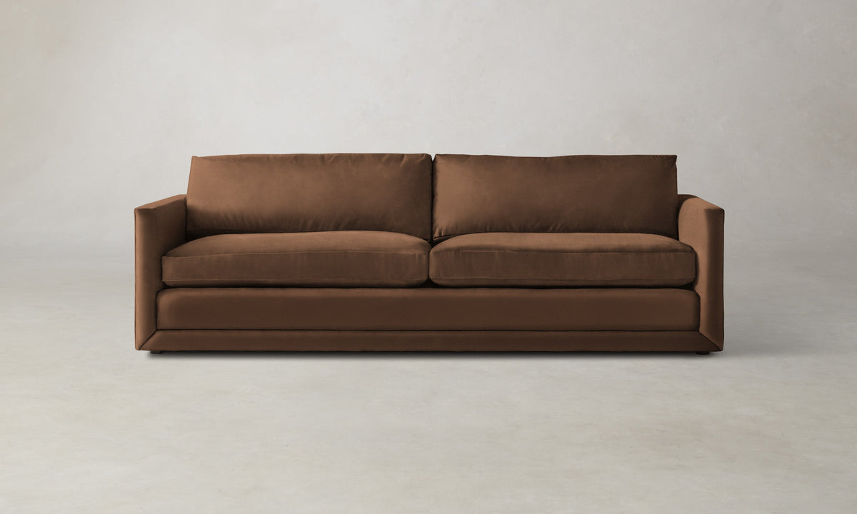 The Warren Sofa - Marled Alpaca Velvet Whiskey