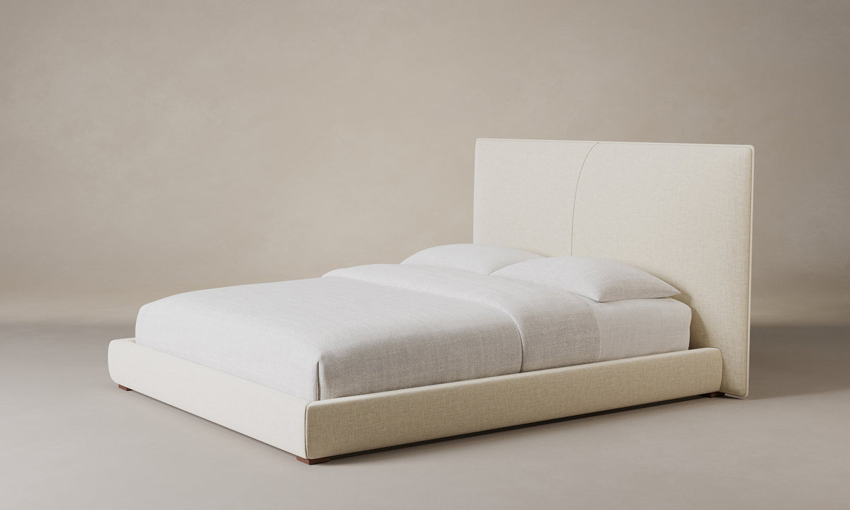 The Wythe Bed - Performance Linen Weave Beige
