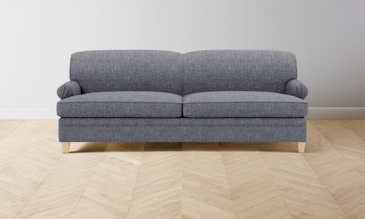 The Carmine Sofa - Heritage Belgian Linen Lake