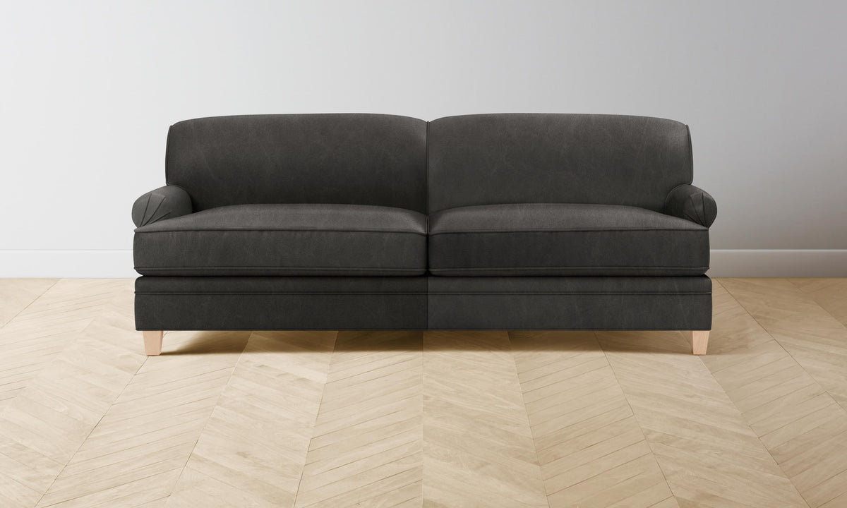 The Carmine Sofa - Tuscan Leather Seal